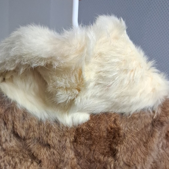 Source Unknown Brown and Cream Teddy Jacket - Picture 10 of 14